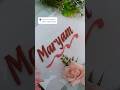 Maryam Request done ❤️✨ please subscribe and comment name#sandwriting #sandart #calligraphy #asmr