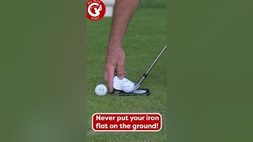 Never set your iron flat on the ground, here