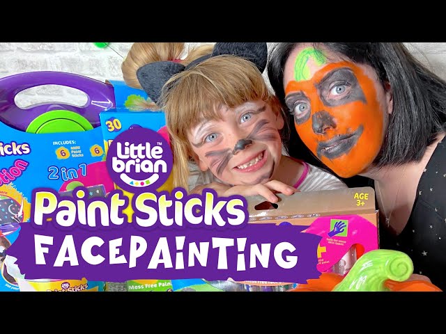 Little Brian Paint Sticks Spooky Face Paint - Dear Mummy Vlog 