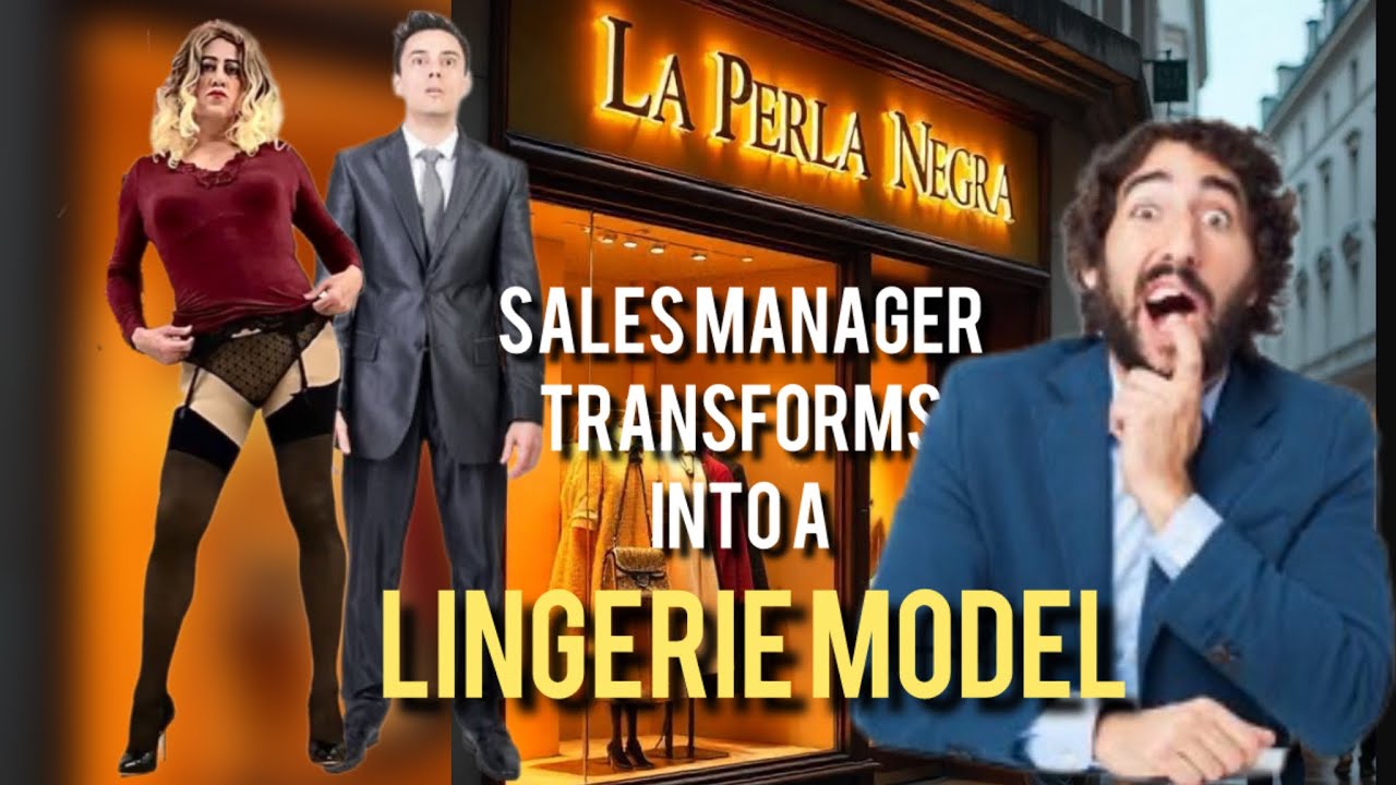 Trans Fantasies / Sales manager transforms into a lingerie model