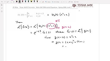 M308 Differential Equations, Section 6.3 (7/11) Ex23b