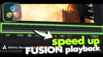 davinci resolve→ how to speed up playback in Fusion