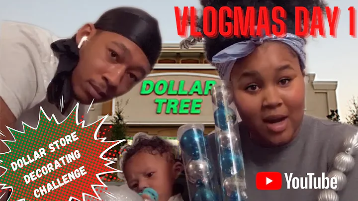 $1 DOLLAR DECORATION CHALLENGE: VLOGMAS DAY 1