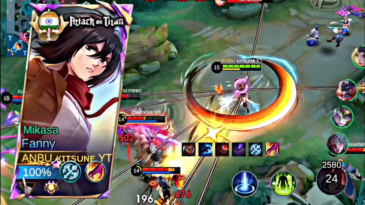 СУПЕР АГРЕССИВНЫЙ ГЕЙМПЛЕЙ С ФАННИ | МИКАСА ФАННИ | MLBB