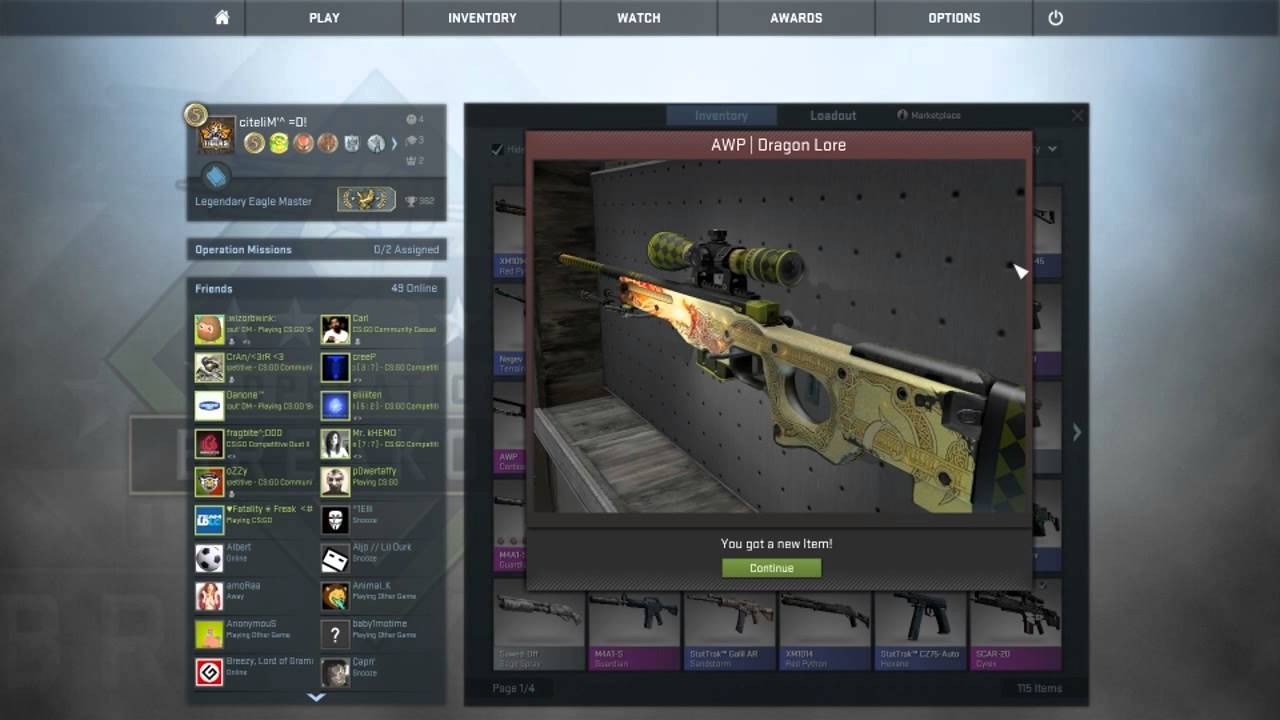 Field-Tested Dragon Lore Trade Up! 10% CHANCE! - YouTube