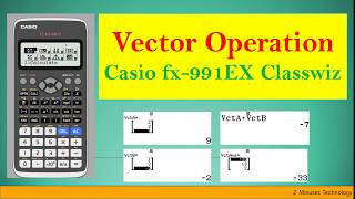 Vector calculation on Casio fx-991EX Classwiz - App #5 [SAT, A-Level, Engineering, B Sc - 2020] screenshot 2