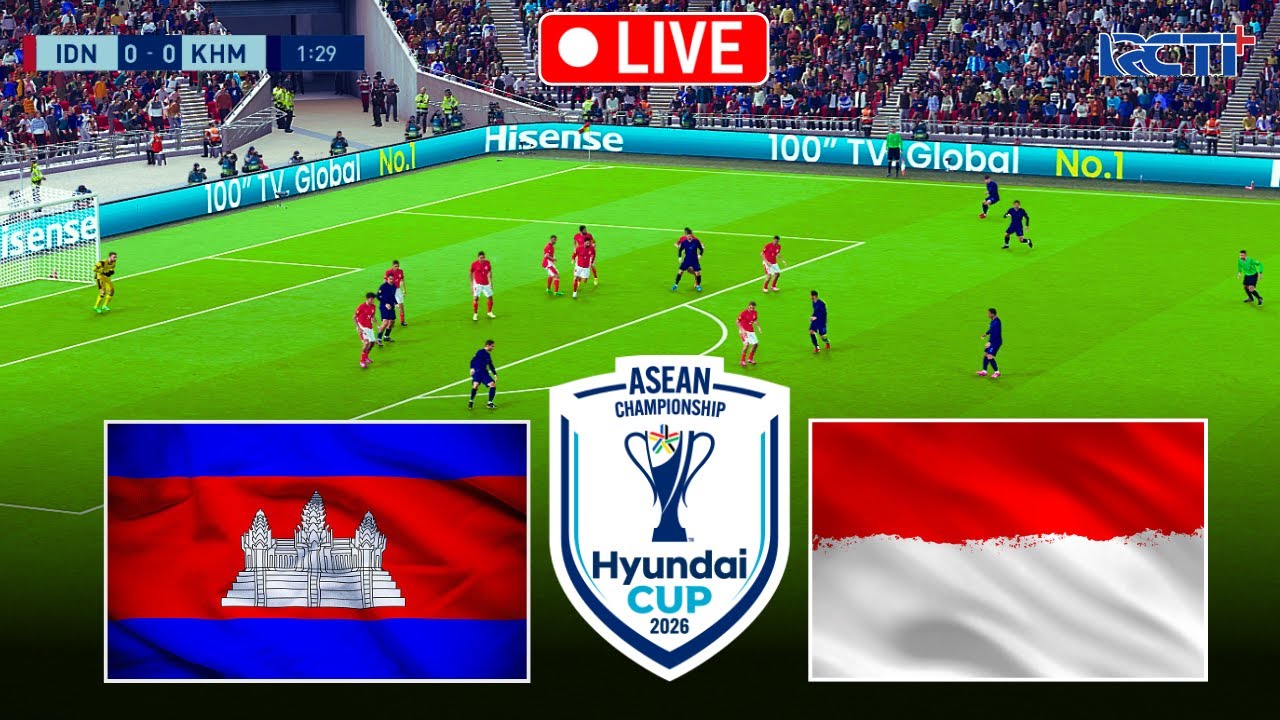 LIVE 🔴INDONESIA vs CAMBODIA Hari Ini | AFF Champions Hyundai Cup 2026 | Virtual Match