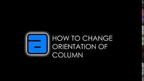 How to Change Column Orientation R.C.C. Building Design Software 2018