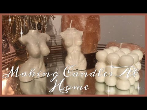 CANDLE MAKING FOR BEGINNERS  USING SOY WAX, BUBBLE CANDLE MOULDS, FEMALE  BODY CANDLES & MORE!! 