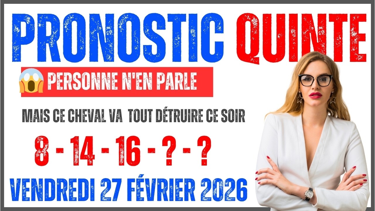 QUINTÉ VINCENNES 27/02 | 63% DE RÉUSSITE POUR CE DUO 🔥 Mon Analyse Complète + Cheval Caché du Soir