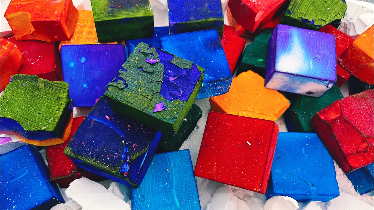 DYED CHALK MASS CRUSH - Gorgeous, Vibrant Colors😍😍 40k Celebration Finale 🎉 Gym Chalk ASMR 🩷