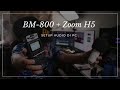 Pasang Mikrofon BM-800 dengan Zoom H5 audio interface