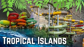 World&#39;s LARGEST Indoor Water Park | Tropical Islands - All Slides 2023