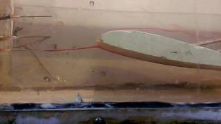 Low Speed Water Tunnel Flow Visualization on Airfoil NACA 2412 @AOA