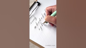 Copperplate Calligraphy Alphabet A to Z #copperplate #calligraphy
