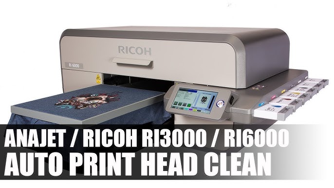 An overview of the Ricoh Ri 1000 Direct To Garment Printer with