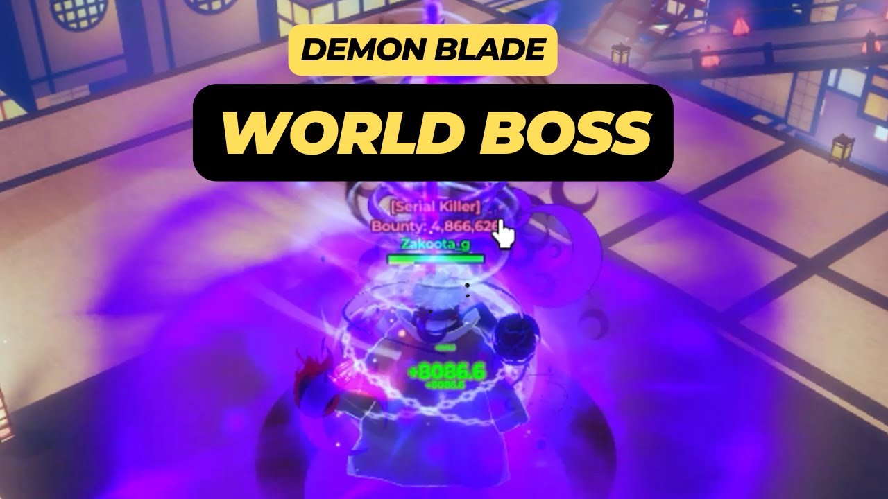 How to Discover the New World Boss in Roblox Demon Blade - YouTube