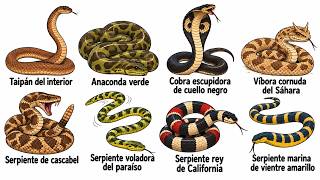 8 Tipos de SERPIENTES Explicados en 8 Minutos 8 Tipos de SERPIENTES Explicados en 8 Minutos