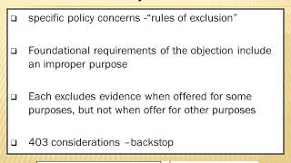 POLICY RULES - Policy Rules Generally, an Intro to FRE 407-411