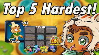 Top 5 Hardest Things To Get In BTD6!