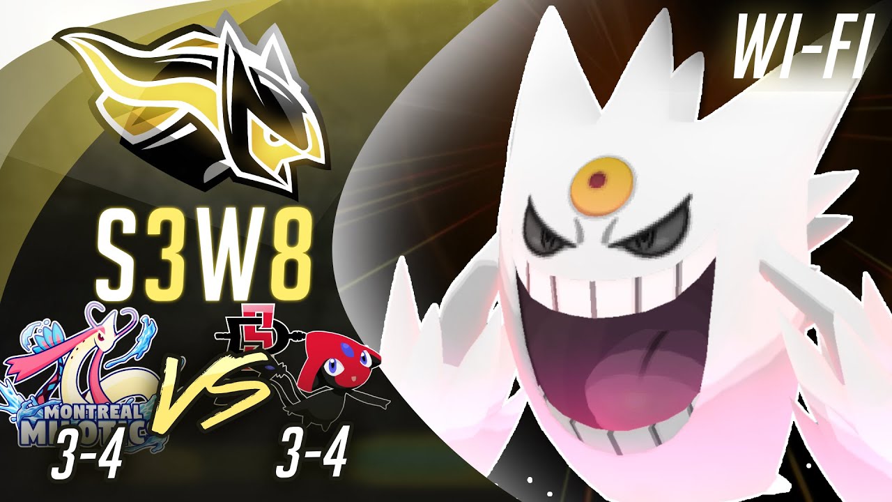 "MEGA GENGAR TAGS IN!" | BBL S3W8 | Montreal Milotics vs San Diego Azelfs | WIFI USUM Draft League