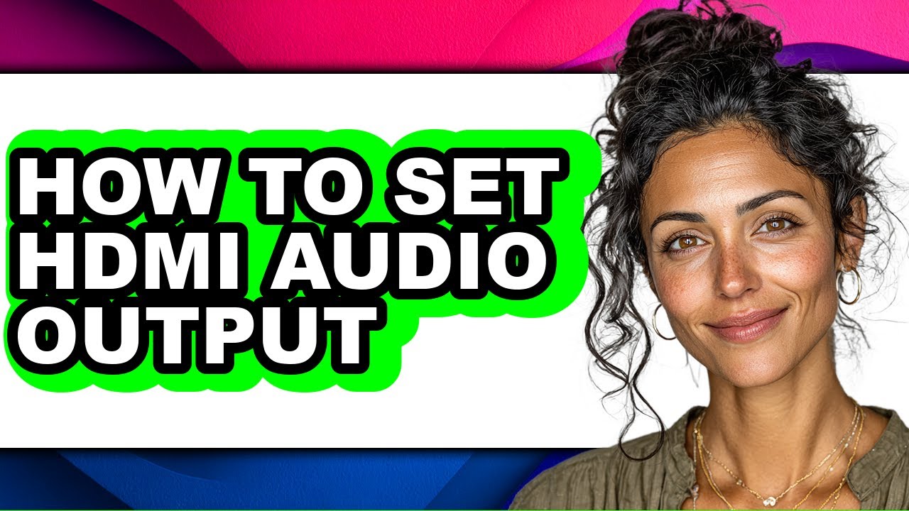 How to Set Hdmi Audio Output - Step by Step - YouTube