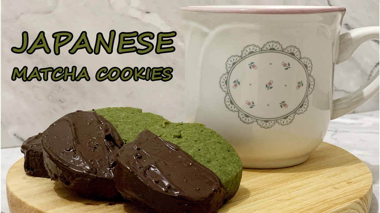 Homemade Matcha Green Tea Butter Cookies Recipe YouTube