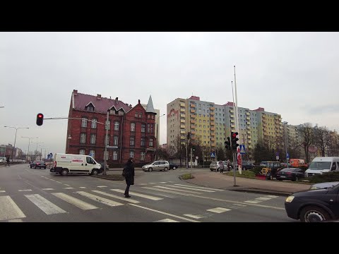 Malbork centrum, przejazd