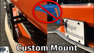 How to build a (No Drill) Mustang License Plate Mount (2018+)