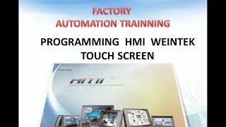 Programming touch screen HMI Weintek