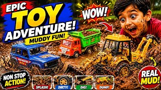 Epic Toy Adventure In Mud Trucks Excavator Fun