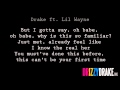 Drake ft lil wayne  the real her lyrics