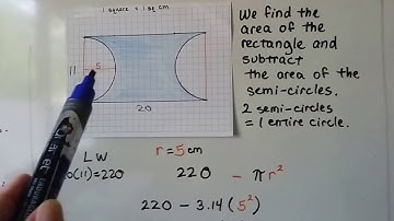 Grade 7 Math 9.3C, Area of odd-shaped Composite 2D Figures (New version)