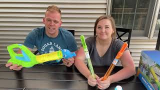 Eagle Stone Bubble Toys Review and Play - Whale Bubble Gun, Bubble Leaf Blower, Bubble Wands