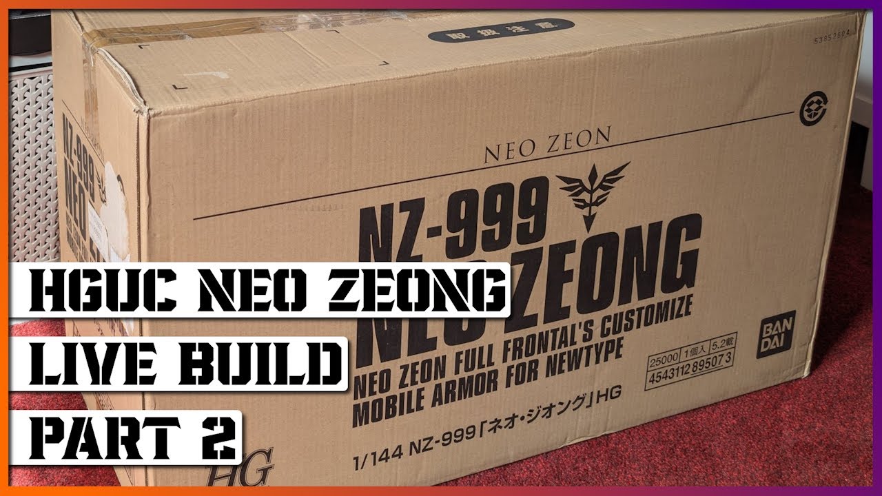 Lets Build Something Big! - HGUC Neo Zeong Live Build Part 2 - [4K ...