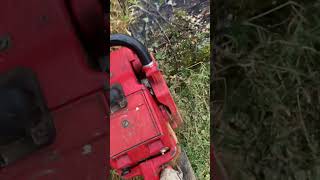 Antique Jonsered 49SP Chain Saw Working