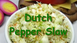 Country Dutch Cabbage Pepper Slaw Cabbage Coleslaw Salad Recipe