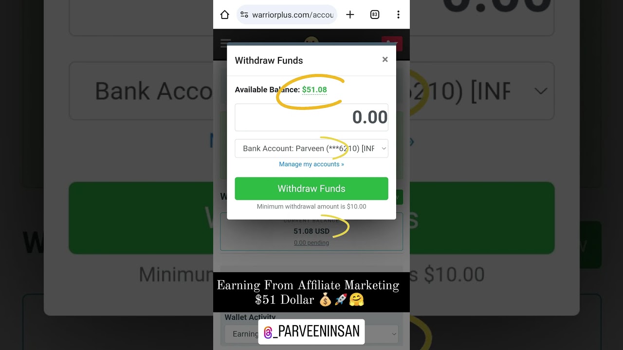 Warrior Plus Earning 💰🚀🤗 