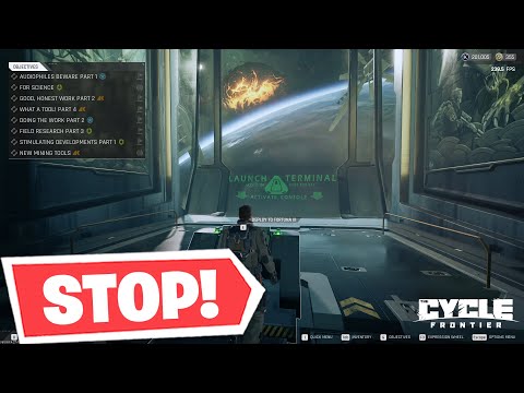 The Cycle Frontier - STOP Using The LAUNCH TERMINAL! You're Wasting Time!