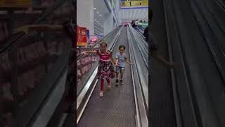 Running On Long Escalator