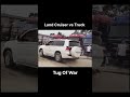 land cruiser Toyota Vs truck car is rock was the truck driver is shocked #shorts #viral