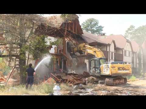 Another building being demolished at Camelot Condos