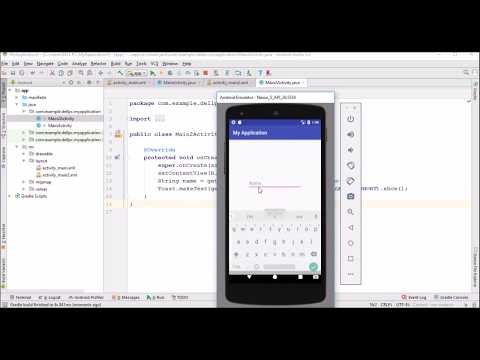 Switching activity in android studio