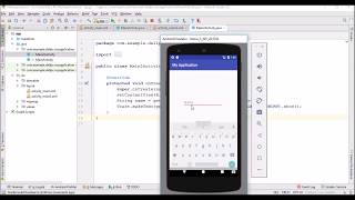 Switching activity in android studio