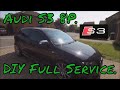 Audi S3 8P DIY service full oil and oil filter change.