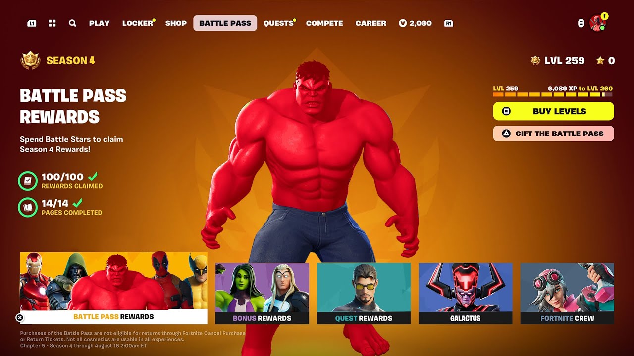 Fortnite Chapter 5 Season 4 Battle Pass