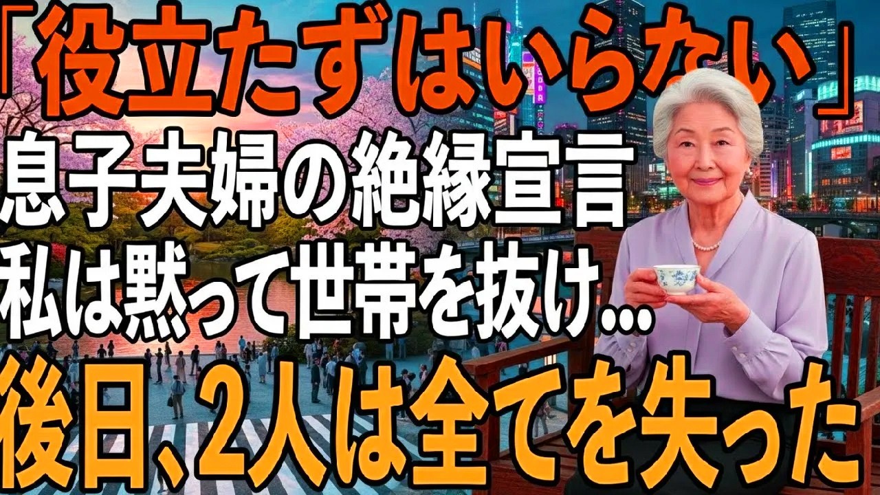 「今月もまた役立たずか」同居中の私を毎日”奴隷扱い”する息子夫婦。その夜、私は黙って世帯離脱し”戸籍上の繋がり”を断ち切った→後日、2人は全てを失い半狂乱に【シニアライフ】【60代以上の方へ】