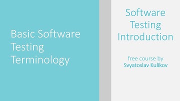 01 - 04 - Basic Software Testing Terminology [RUS]