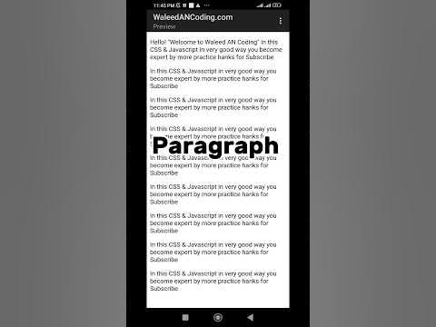 Write Paragraph using code#coding #html #html5 #cssloader #css - YouTube