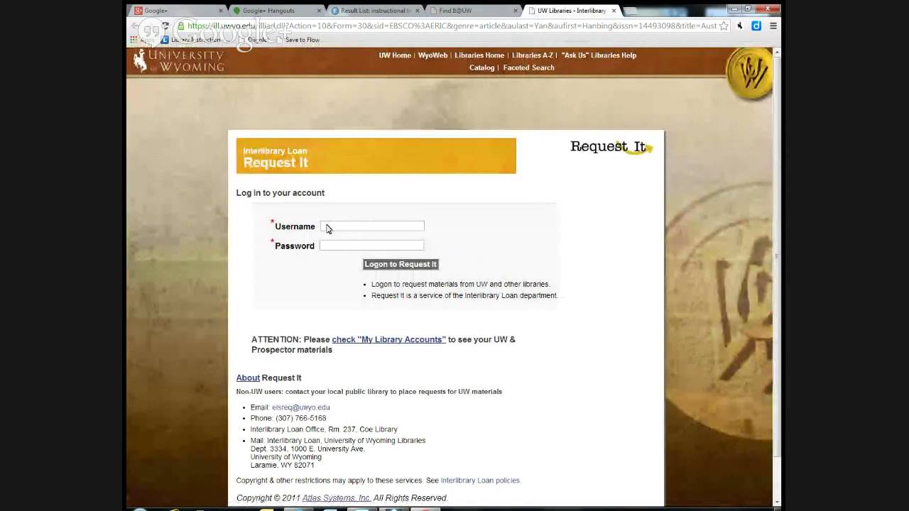 University of Wyoming Library Orientation YouTube